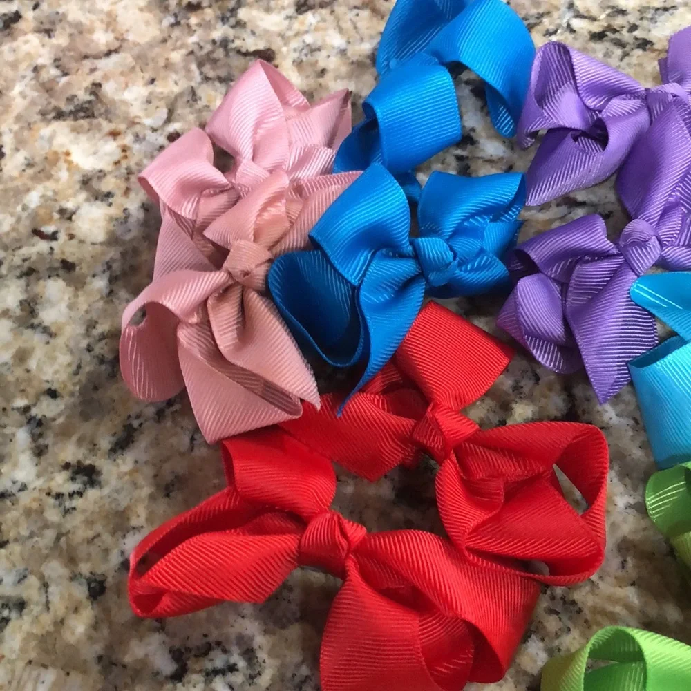 Colorful Kids Hair Bow Set 20